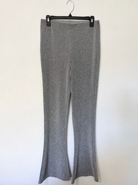 Gray silver glittery pants